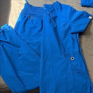 NFINITY Blue Women's Scrub Set